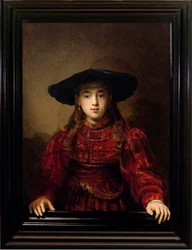 Jeune fille dans un cadre